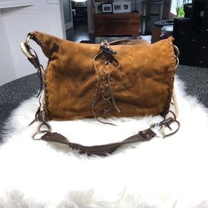 Vintage Dolce & Gabbana Suede Shoulder Bag